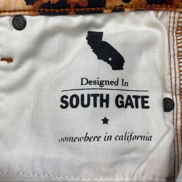 AG Adriano Goldschmied Jeans Jodi Crop Leopard 26 - Picture 8 of 10